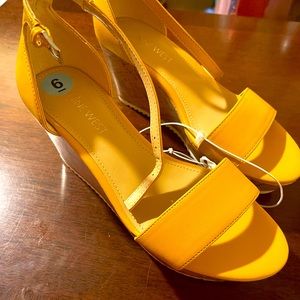 Yellow Nine West sandal
